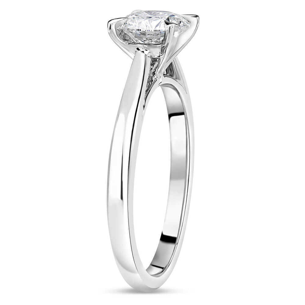Platinum 1.00ct Amia Diamond Solitaire Ring image number 3