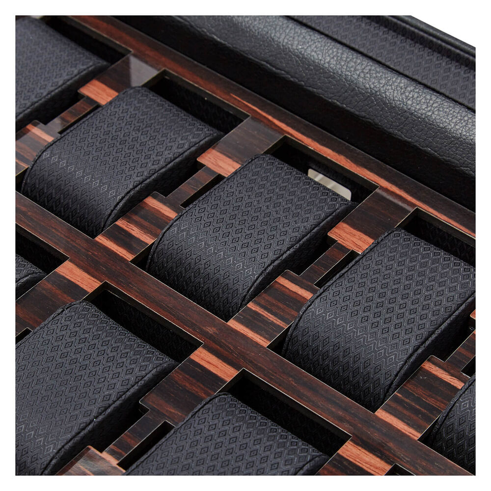 WOLF ROADSTER 10pc Black Drawer Watch Box image number 5