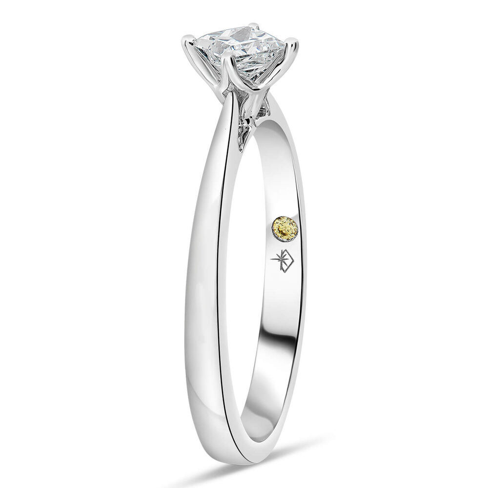 Northern Star 0.38ct Four Claw Solitaire Diamond 18ct White Gold Ring image number 3