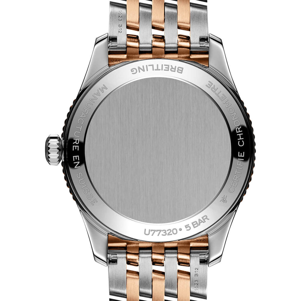 Breitling Navitimer 32mm Pearlised Lab Grown Diamond Dial Rose Gold Indexes Watch image number 1
