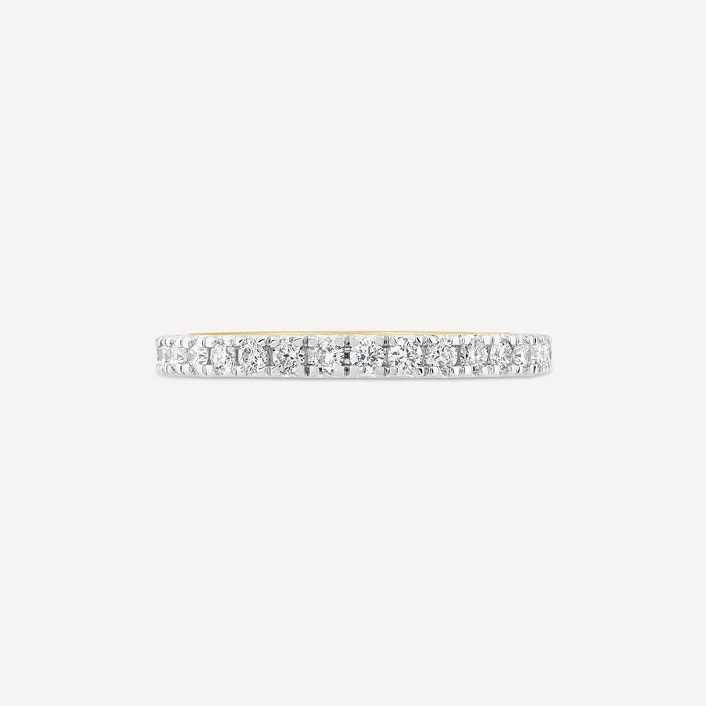 Born 18ct Yellow Gold 0.30ct Claw Set Diamond Wedding Ring image number 1