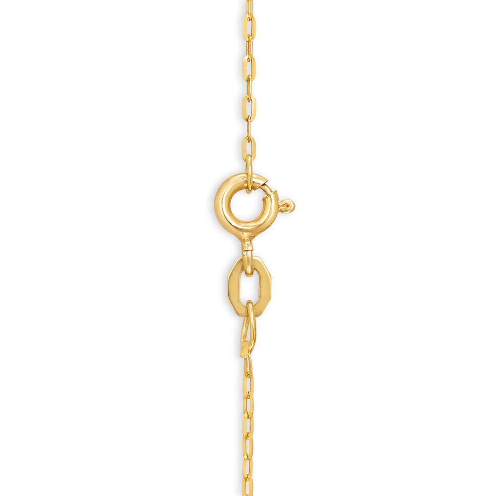 9ct Gold Cubic Zirconia Pendant (Chain Included) image number 2