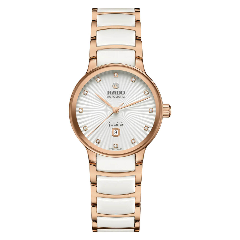 Rado Centrix Automatic Diamonds 30.5mm White Dial & Bracelet Watch image number 0