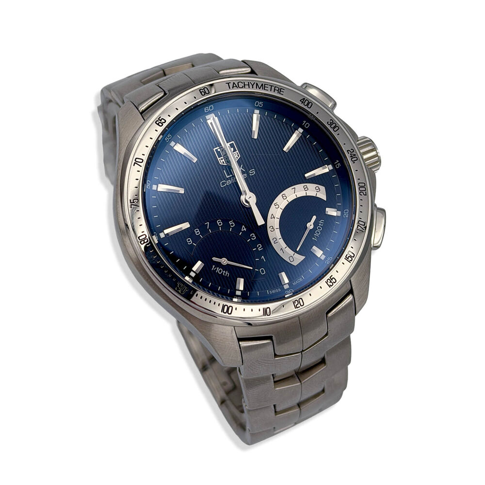 Pre-Owned TAG Heuer Link Calibre S 43mm Black Dial Steel Bracelet Watch image number 1