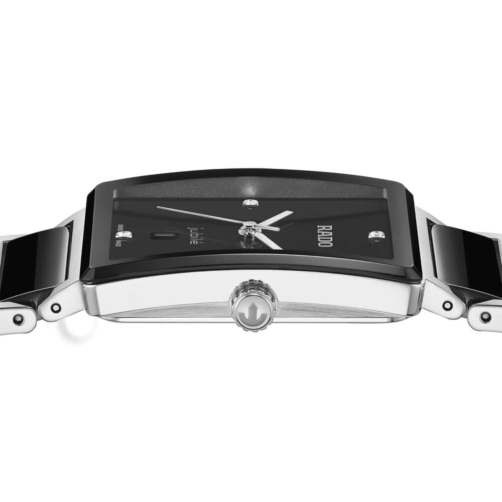 Rado Integral Diamonds 31.5mm Black Dial Stainless Steel Bracelet Watch image number 2