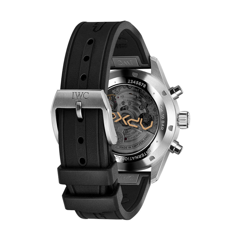 IWC Schaffhausen Pilot’s Chronograph APX GP 43mm Black Dial Rubber Strap Watch image number 3