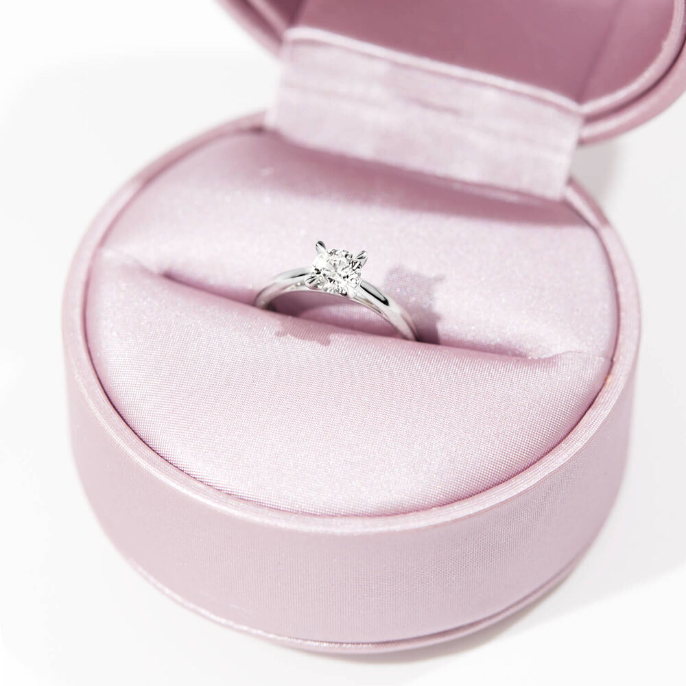 Platinum 0.60ct Amia Diamond Solitaire Ring image number 2