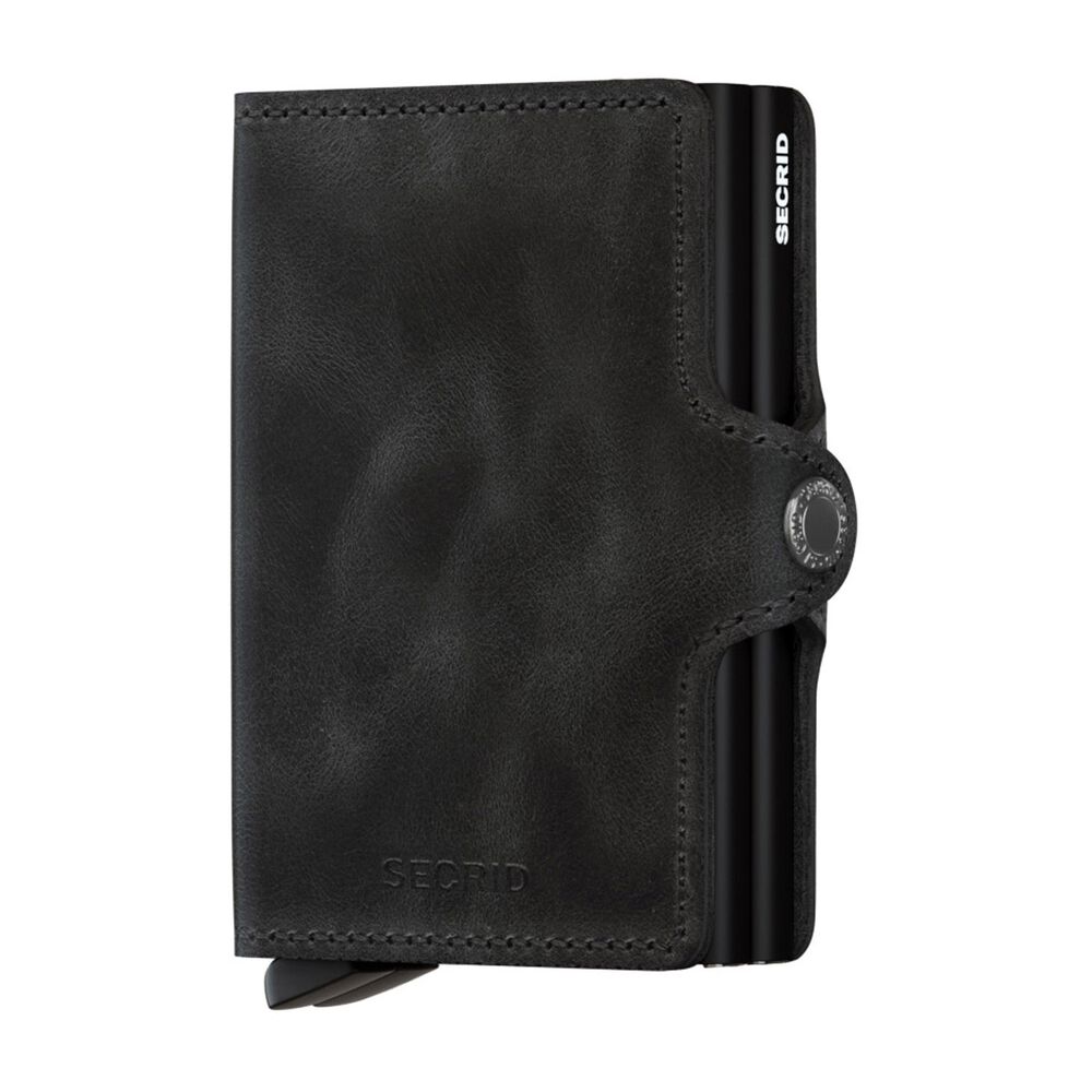Secrid Vintage Black Leather Twinwallet