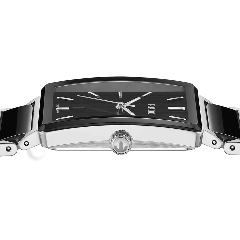 Rado Integral 31.5mm Black Dial Ceramic & Steel Bracelet Watch image number 2