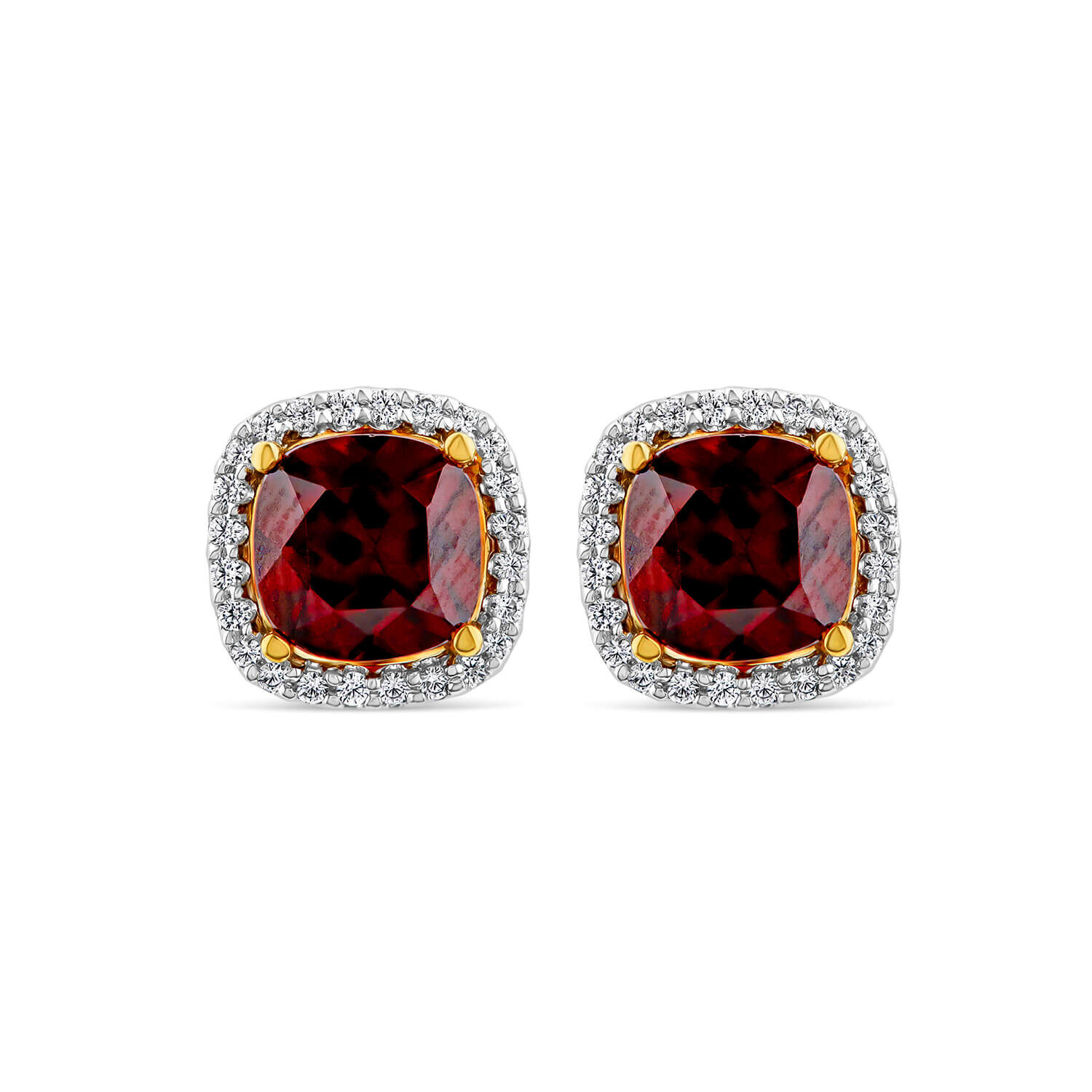 Cushion diamond earrings new arrivals