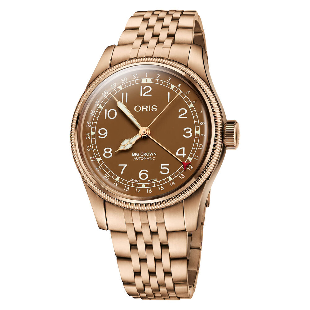 Oris Big Crown 40mm Bronze Dial Bronze Case Bracelet Watch