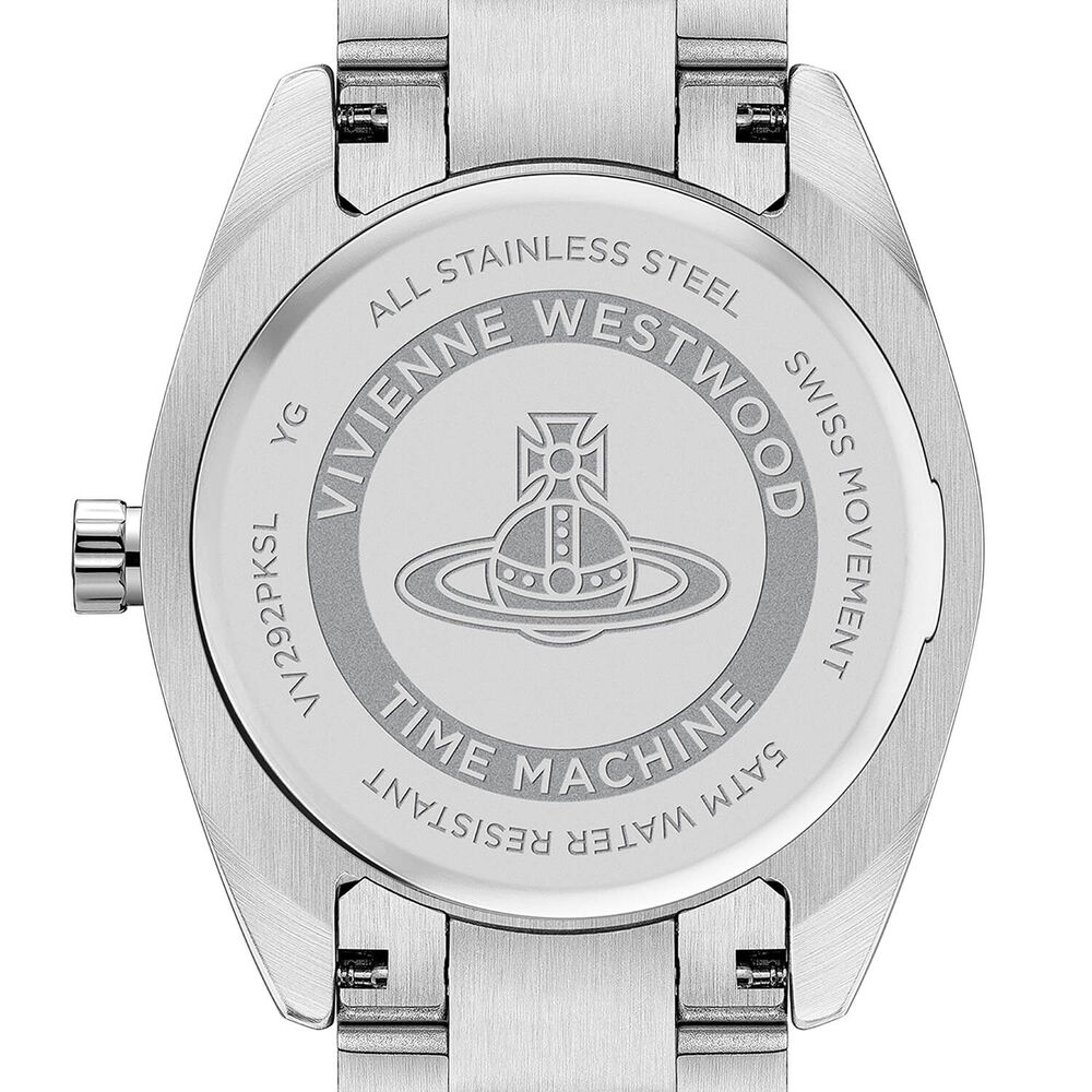 Vivienne Westwood Fenchurch 28mm Pink Dial Steel Bracelet Watch image number 4