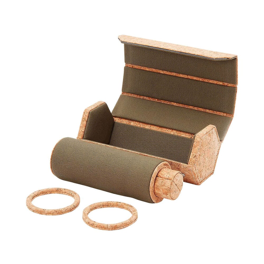 WOLF Cortica Cork Triple Hexagon Watch Roll With Capsule