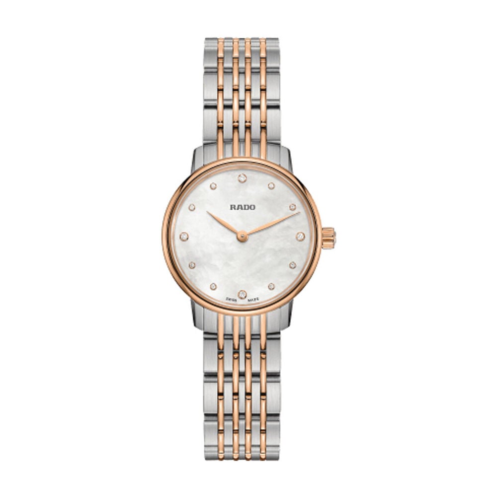 Rado Coupole Classic Diamonds Mother Of Pearl & Rose Gold PVD Watch