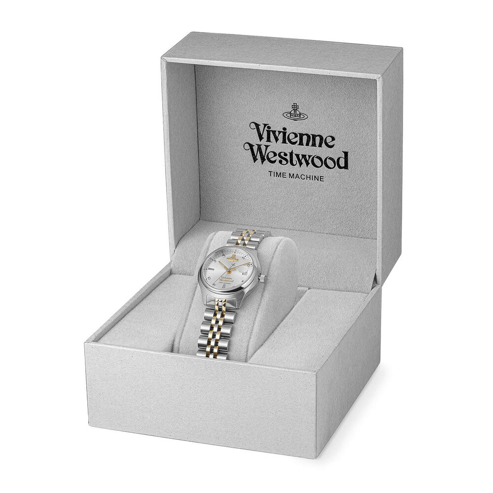 Vivienne Westwood Little Camberwell 29mm Silver Dial Two Tone Steel Bracelet Watch image number 5
