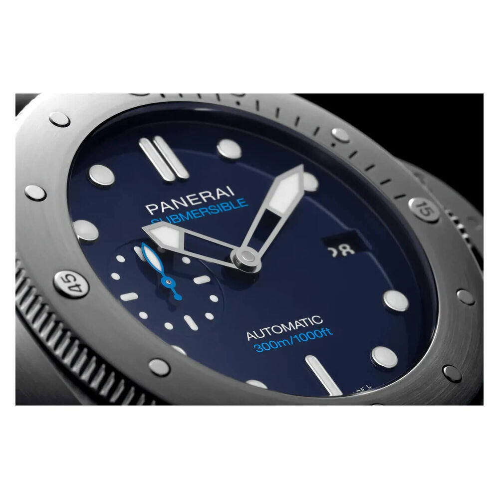 Panerai Submersible 47mm BMG-TECH™ Blue Dial Black Strap Watch image number 5