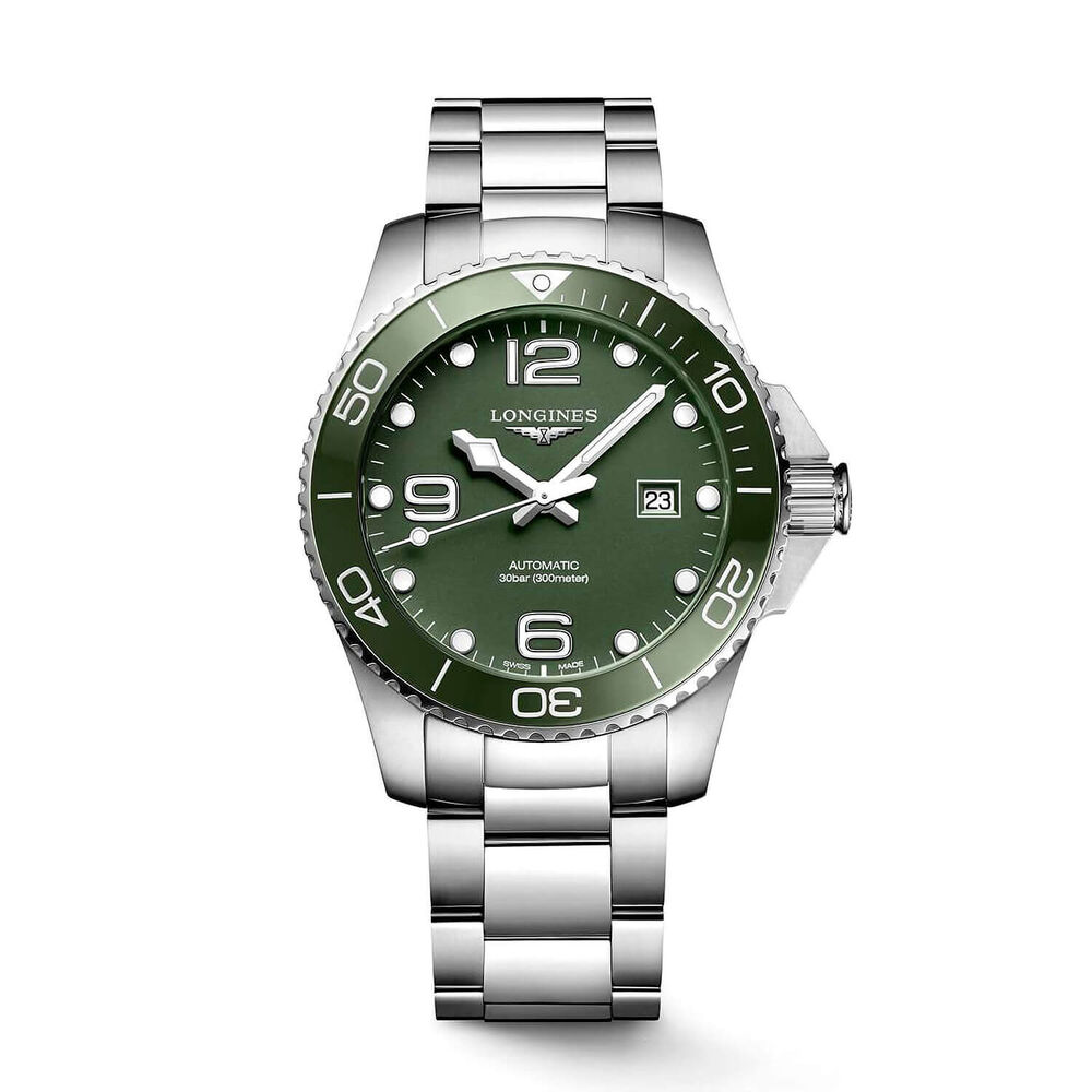 Longines Diving HydroConquest Sports 43mm Khaki Khaki Steel Watch