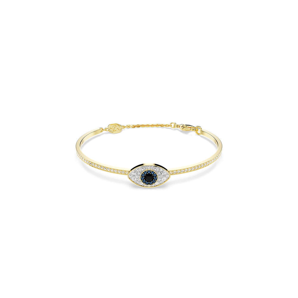 Swarovski Symbolica Crystals 18ct Yellow Gold Finished Eye Bangle