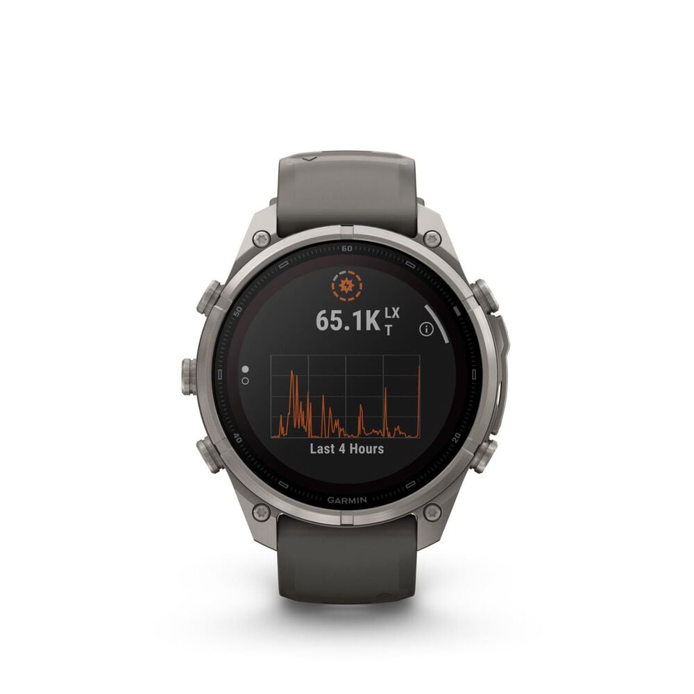 Garmin fenix 9 Pro 51mm Titanium Graphite/Black Silicone Strap Watch