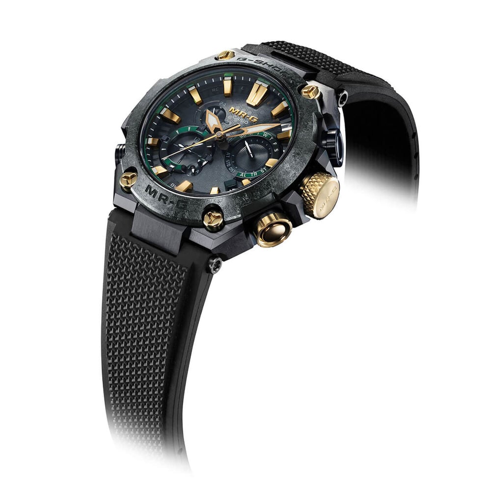 G-SHOCK MR-G 54.7mm Blue-Green Dial Titanium Bracelet Watch image number 2