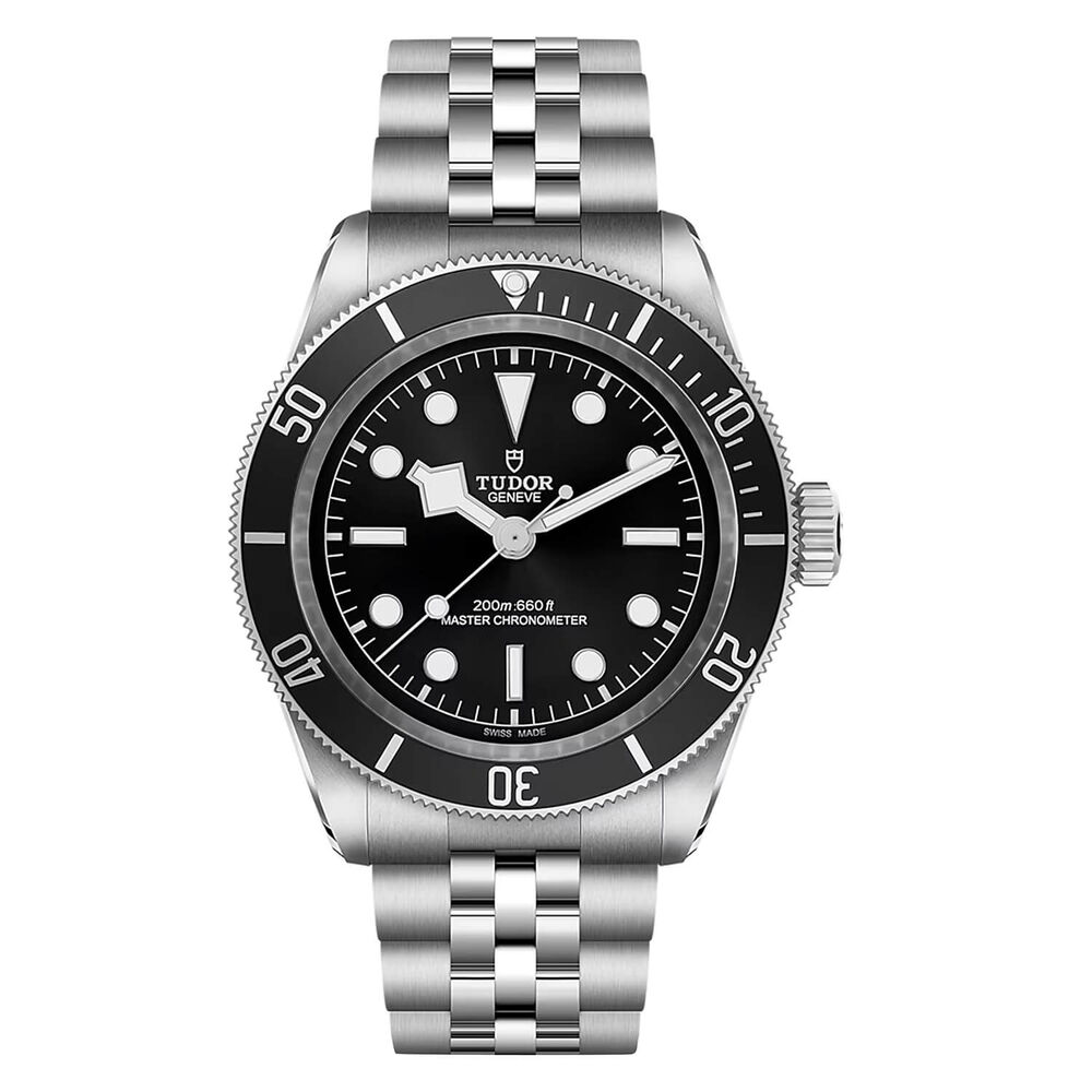TUDOR Black Bay 41 Black Dial & Bezel 3-Link Steel Bracelet Watch image number 0