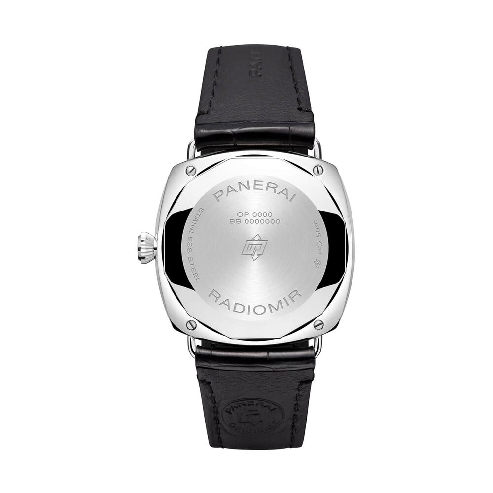 Panerai Radiomir Quaranta 40mm Black Dial Black Leather Strap Watch image number 2