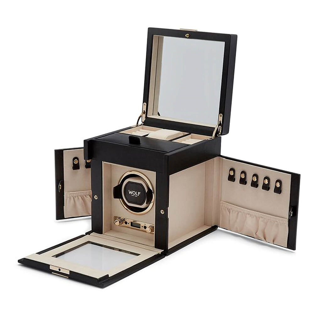 WOLF PALERMO Single Black Anthracite Watch Winder
