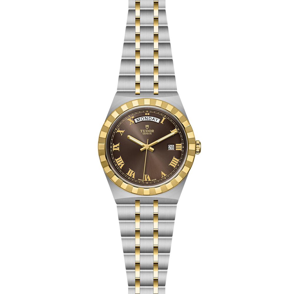 TUDOR Royal 41mm Day & Date Chocolate Roman Numerals Dial Watch image number 2