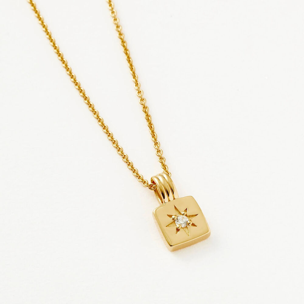Missoma 18ct Gold Vermeil Sterling Silver Mini Star Ridge Pendant Necklace