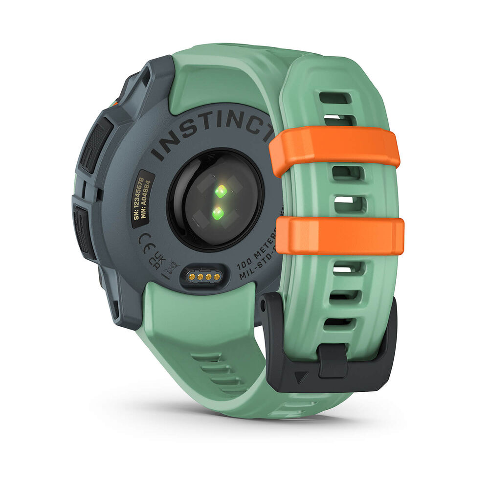 Garmin Instinct 3 AMOLED 45mm Neotropic Bezel & Silicon Strap Watch image number 8