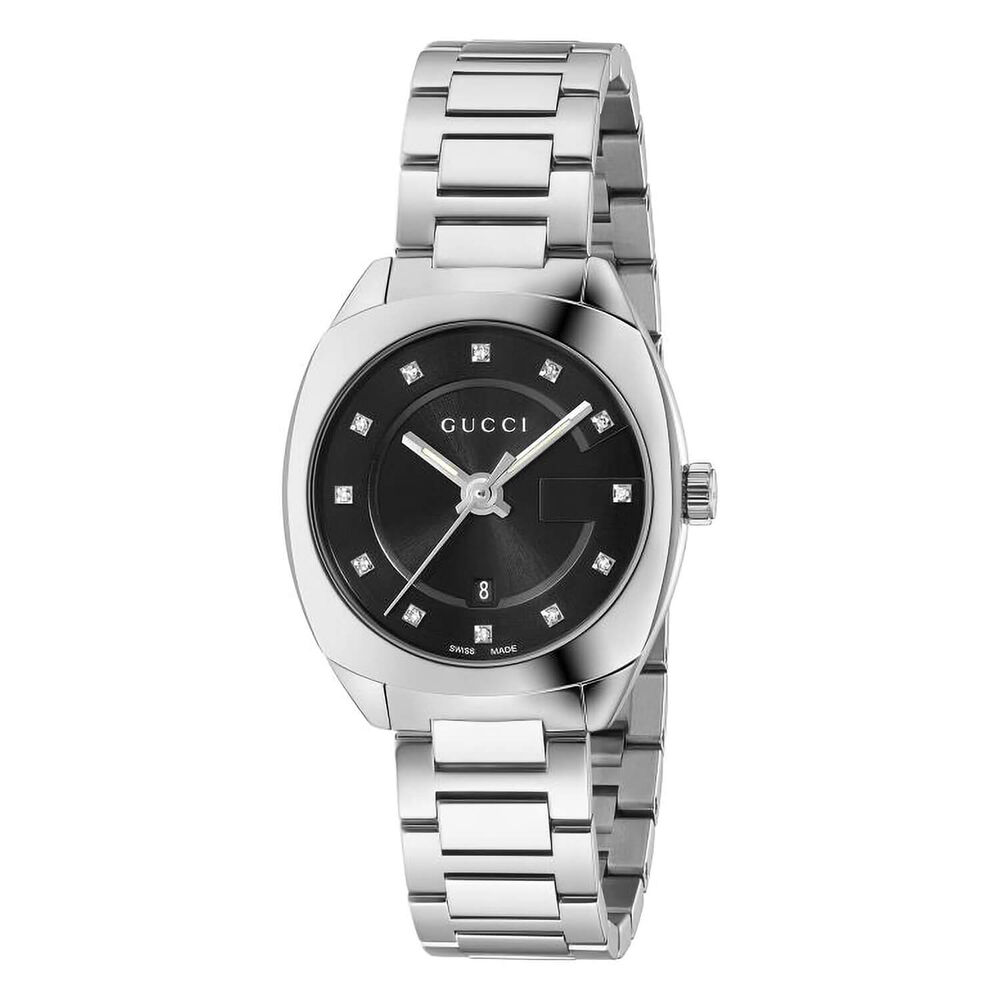 Gucci G-Frame 29mm Diamond Dial Vintage Stainless Steel Bracelet Watch