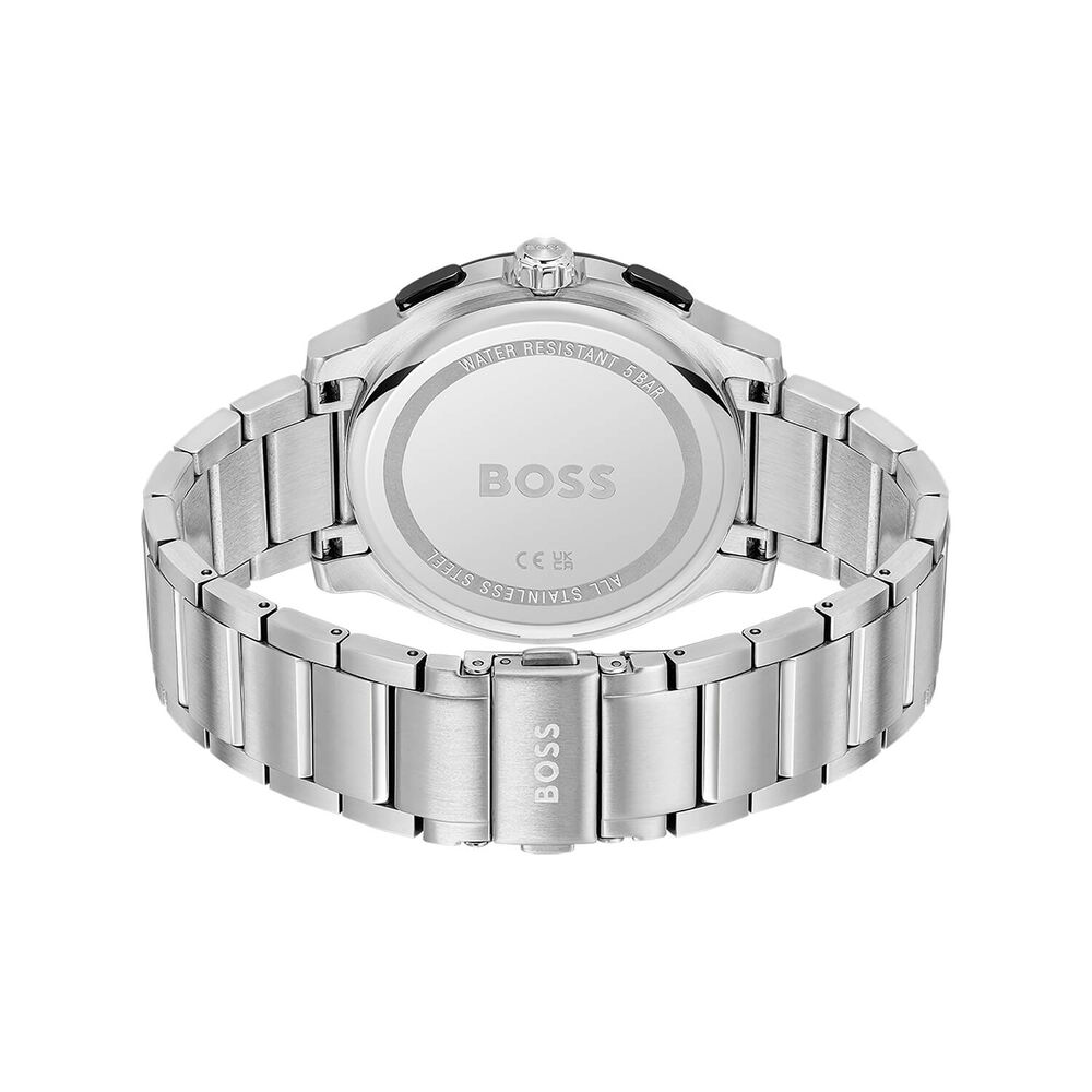 BOSS Peak 2.0 Chronograph 45mm Blue Matte Dial Steel Bracelet Watch image number 3