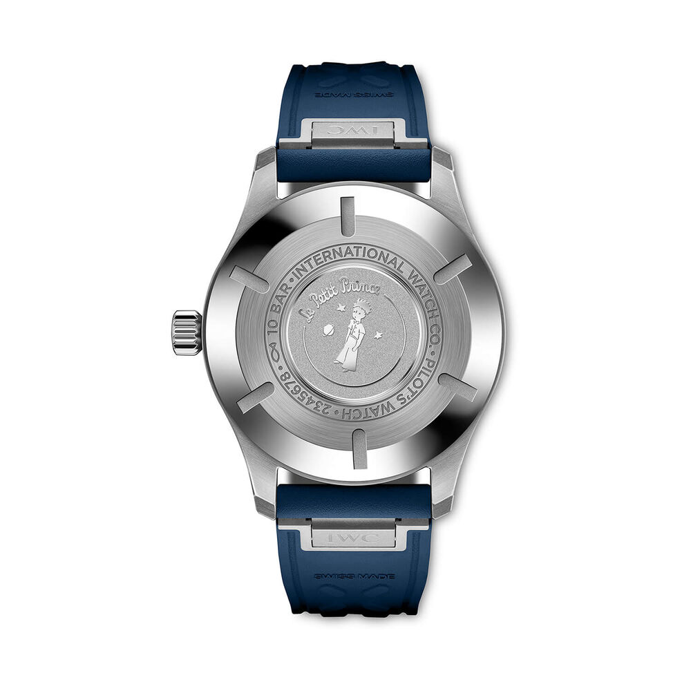 IWC Schaffhausen Pilot's Mark XX Le Petit Prince 40mm Blue Dial & Rubber Strap Watch