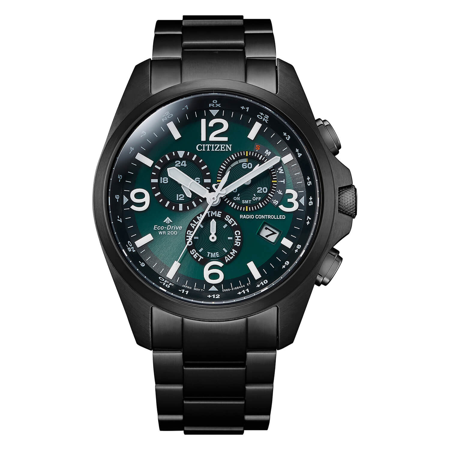 Citizen eco drive outlet watch green and black