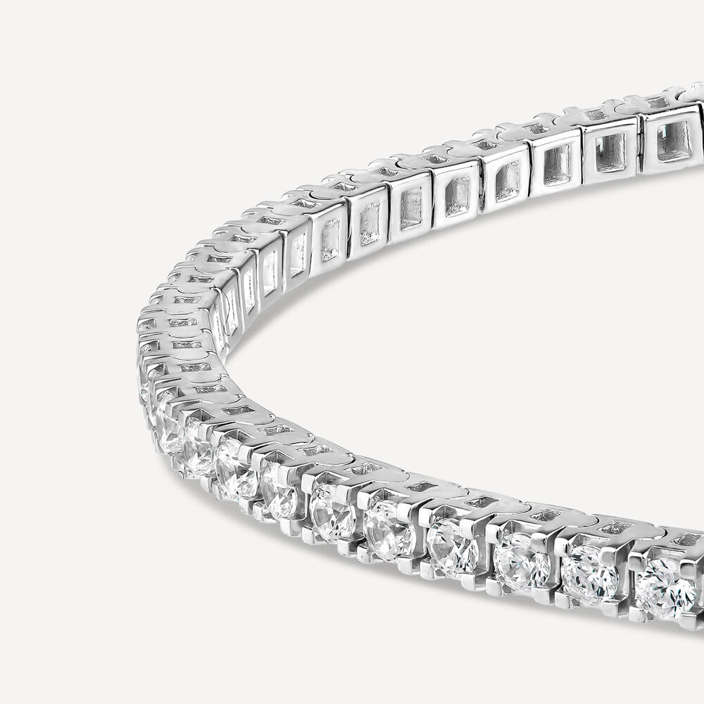 Born 9ct White Gold 3.00ct Lab Grown Diamond Tennis Bracelet