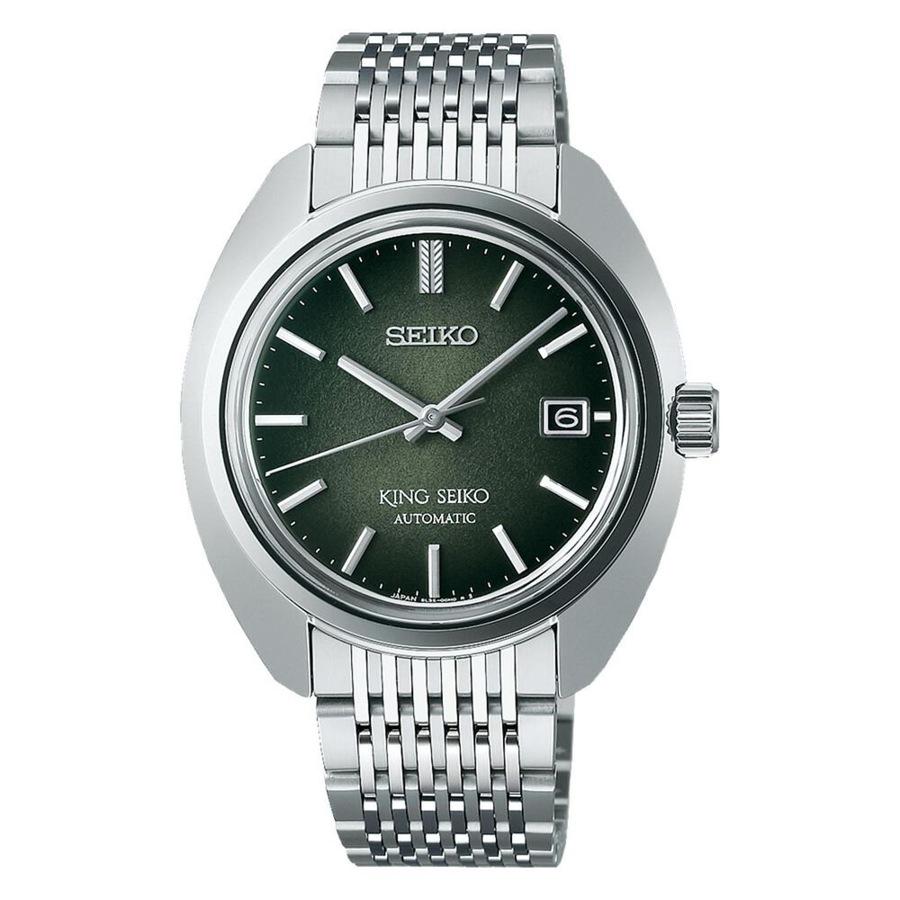 King Seiko ‘Forest Green’ 6L 1969 Re-Interpretation 39.4mm Stainless Steel Bracelet Watch