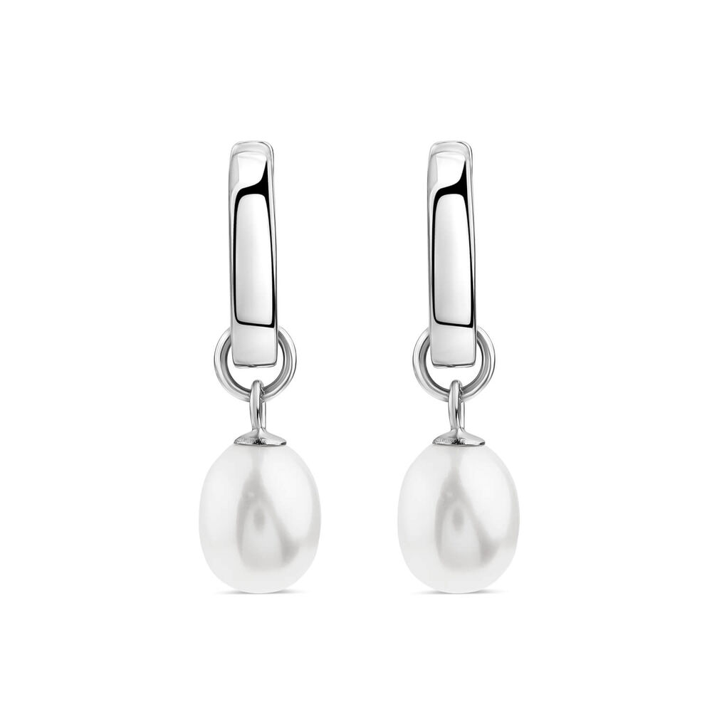 Sterling Silver Freshwater Pearl Drop Earrings image number 0