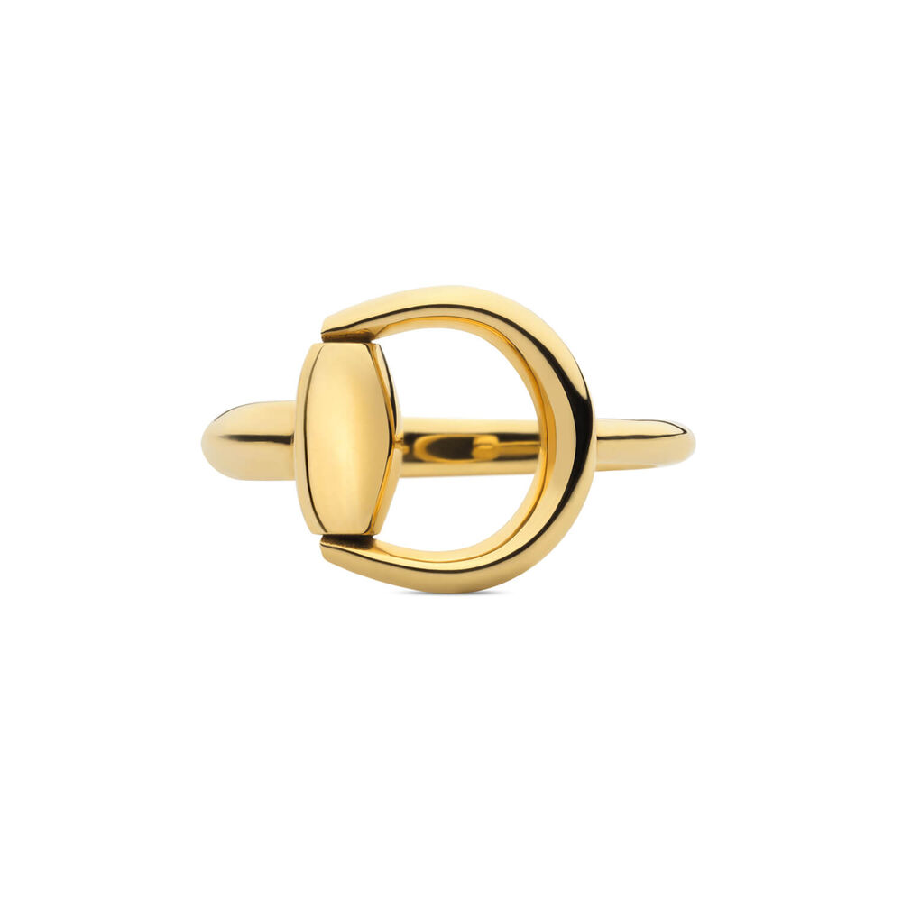 Gucci Horsebit 18k Yellow Gold Ring (UK Size N - O)