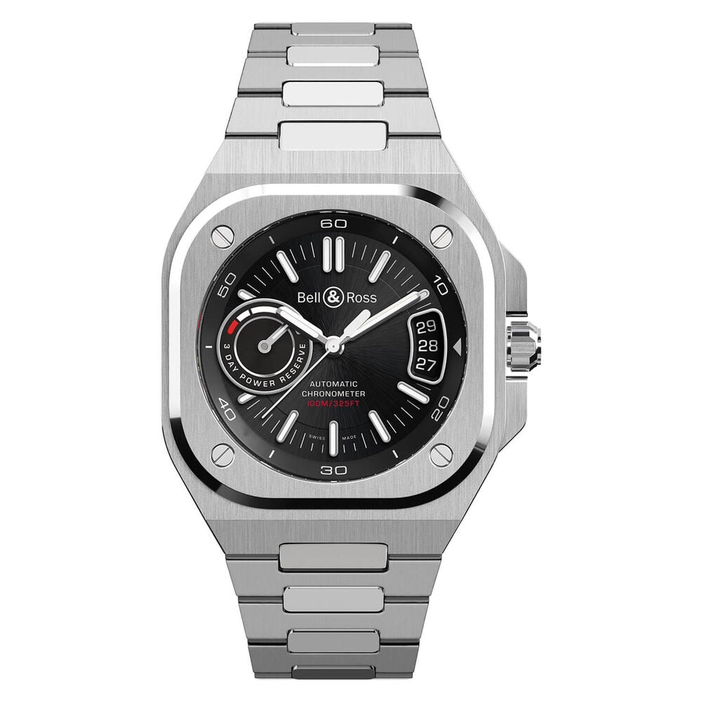 Bell & Ross BRX5 41mm Black Dial Steel Bracelet Watch image number 0