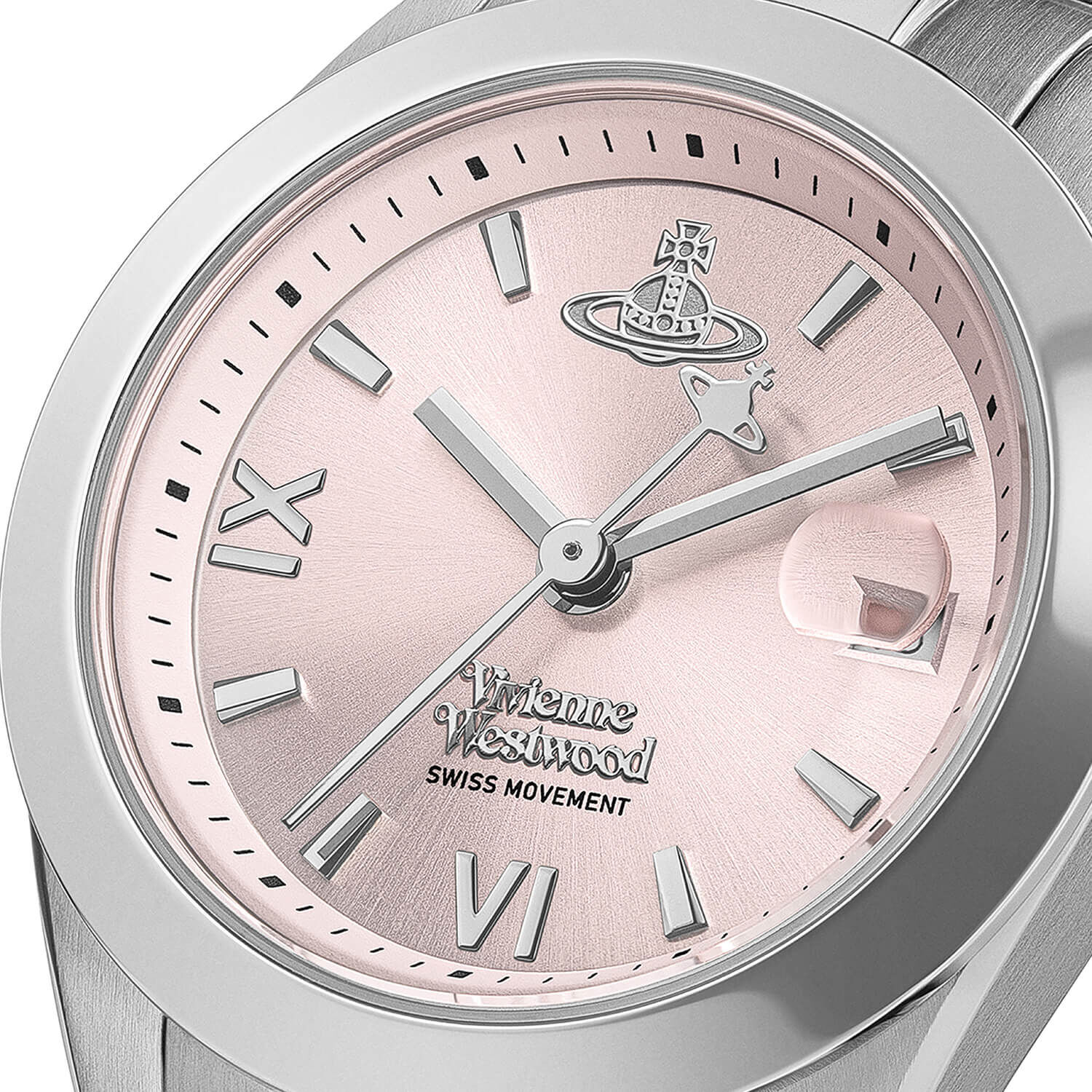VW Fenchurch 28mm Pink Dial Steel Bracelet Watch
