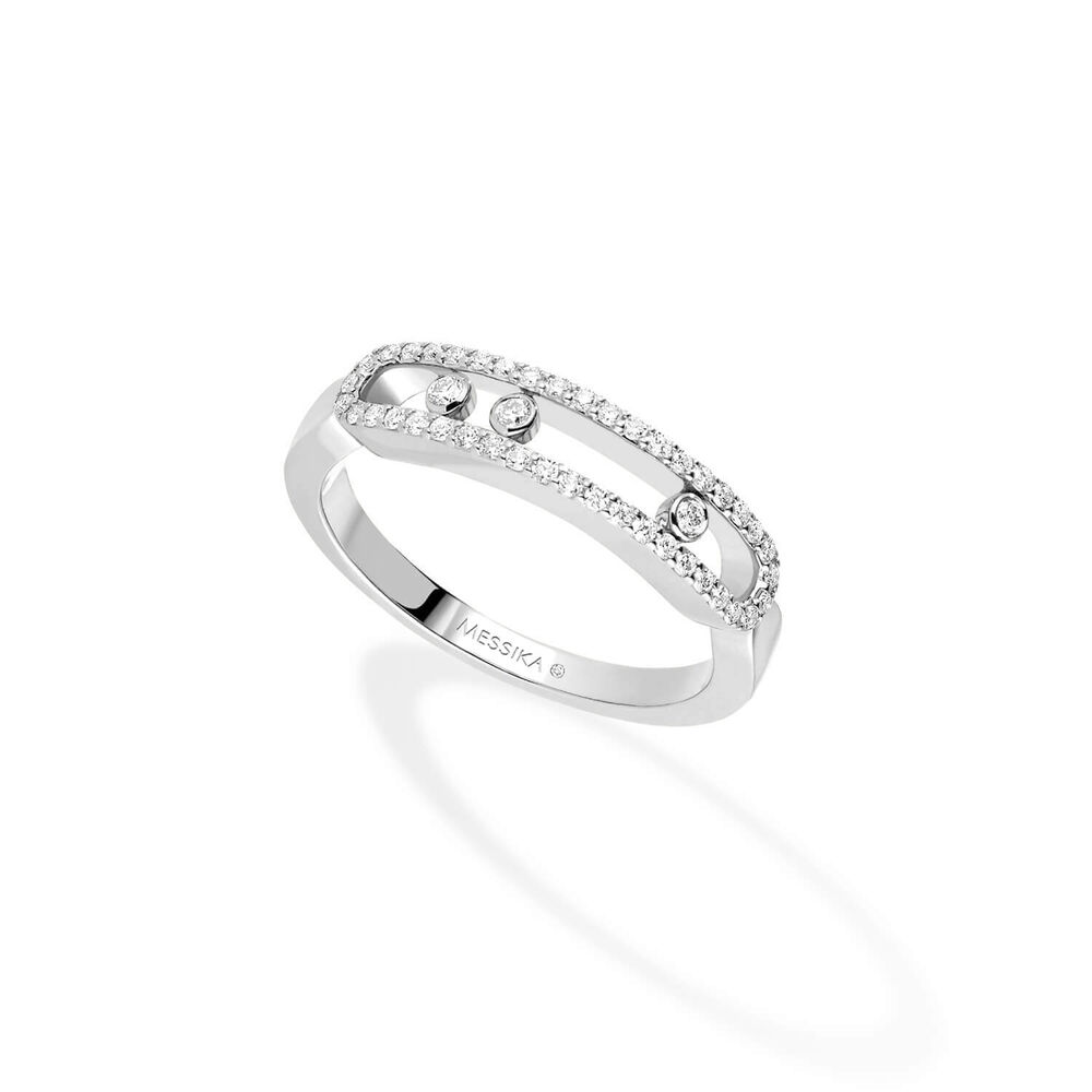 Messika Baby Move 0.25ct Pave Diamond Ring (Size L)