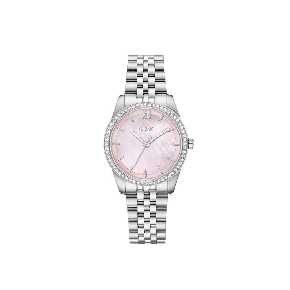 BOSS Graceful 32mm Pink Mother of Pearl Dial Steel Bracelet Watch