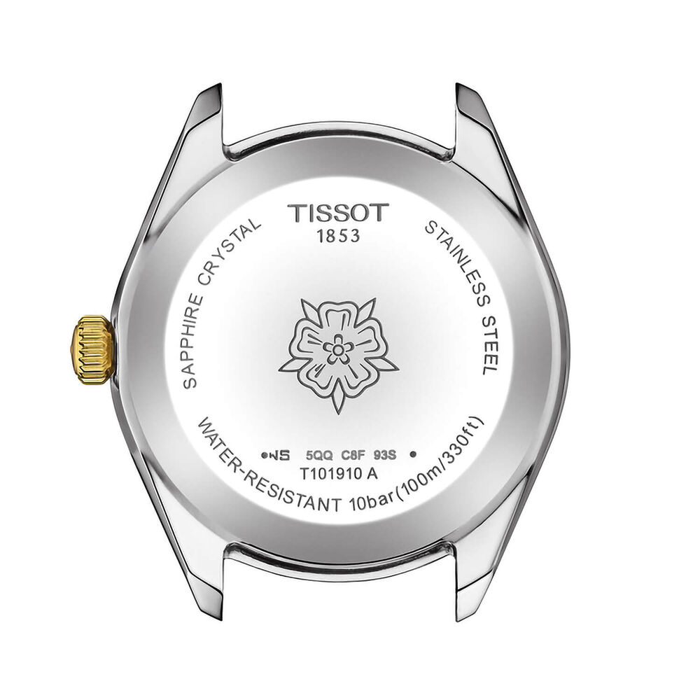 Tissot Pr100 Sport Chic 36mm Mother Of Pearl Dial Bracelet Watch