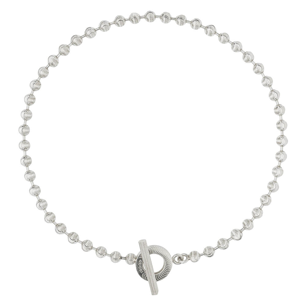 Gucci Boule chain silver necklace size XL 41 cm