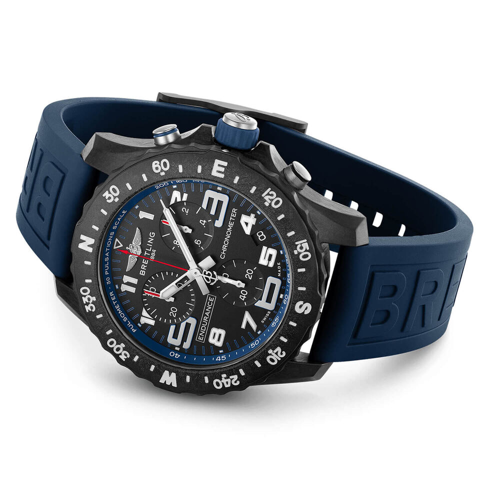 Breitling Endurance Pro 44mm Blue Detail Rubber Strap Watch image number 2