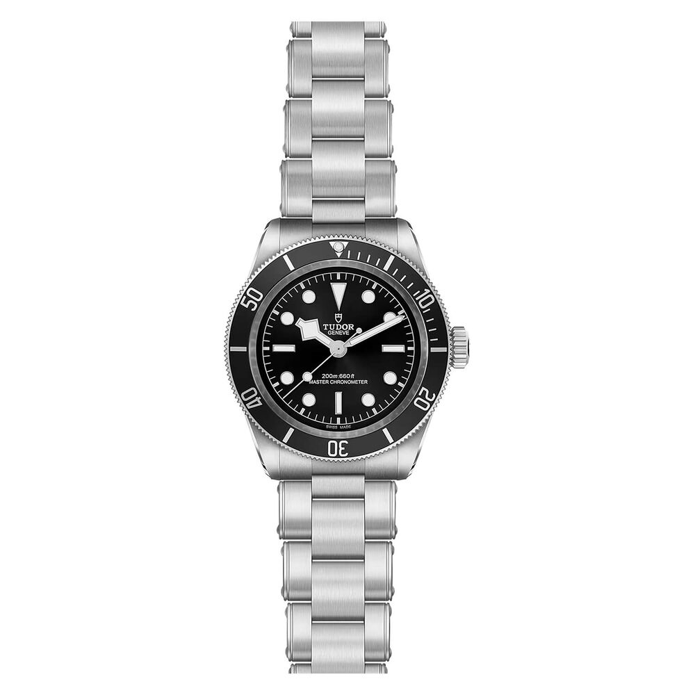 TUDOR Black Bay 41 Black Dial & Bezel 3-Link Steel Bracelet Watch image number 2
