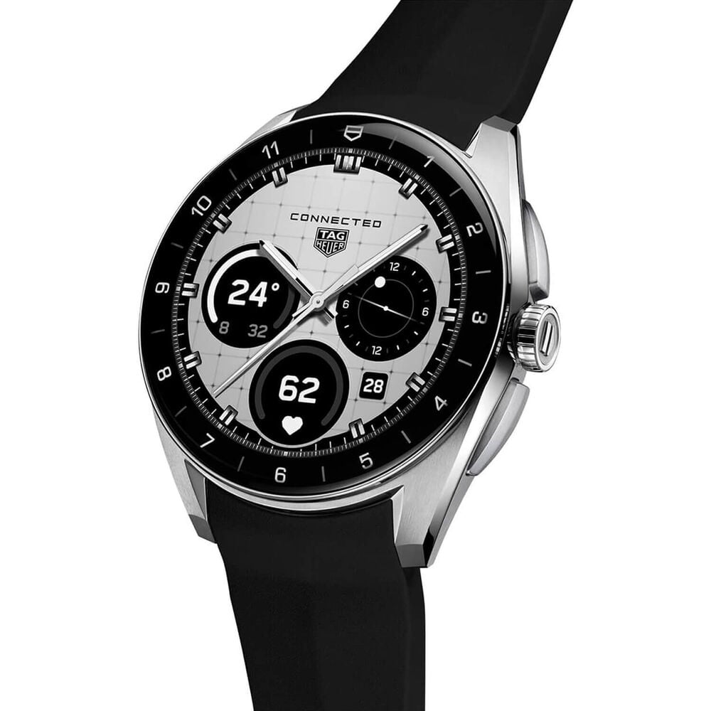TAG Heuer Connected Calibre E5 40mm Dial Black Rubber Strap Watch image number 1