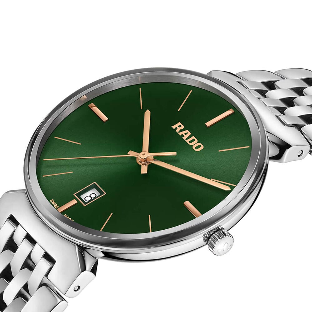Rado Florence 38mm Green Dial Steel Bracelet Watch