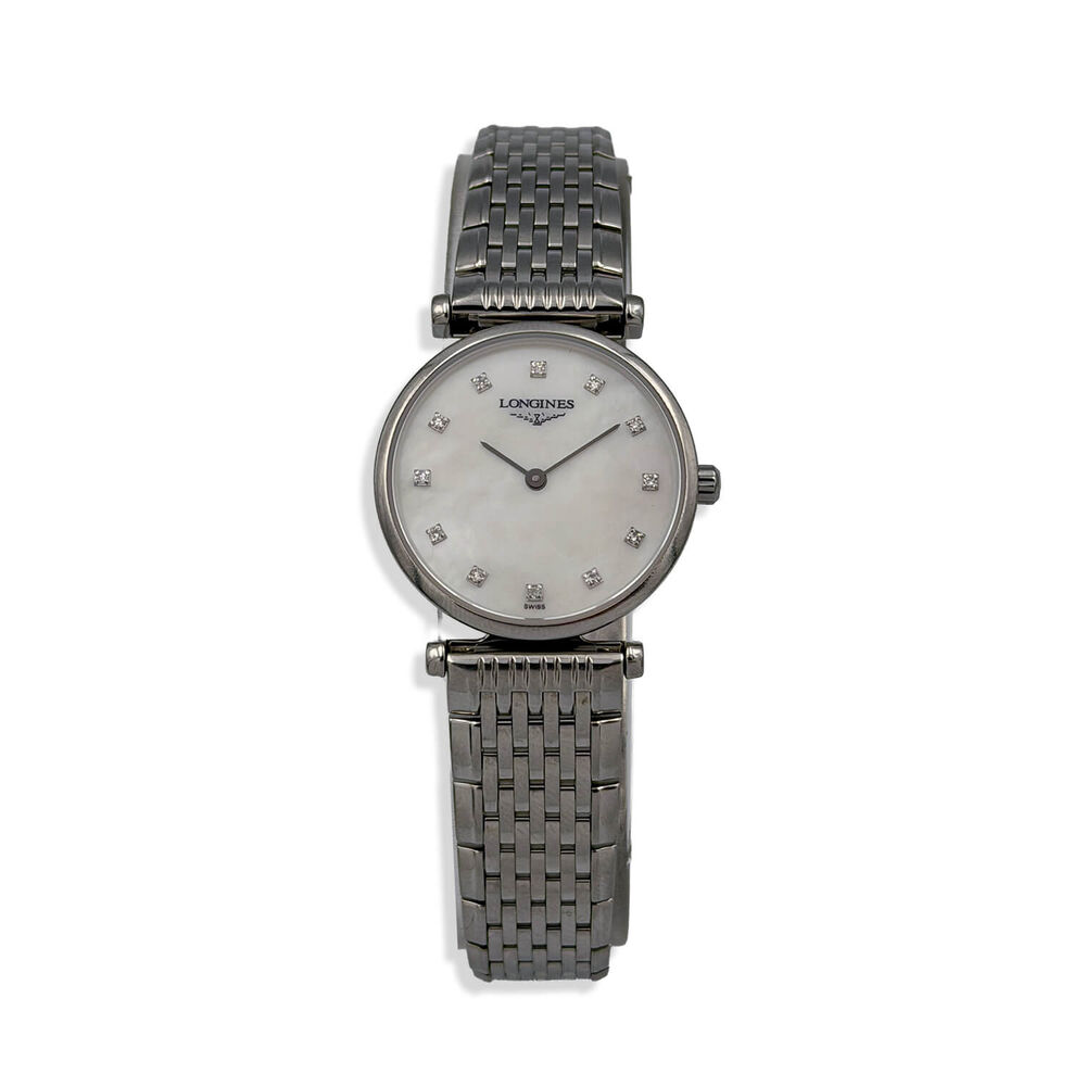 Pre-Owned Longines La Grande Classique 24mm White Mother of Pearl Steel Bracelet Watch image number 0