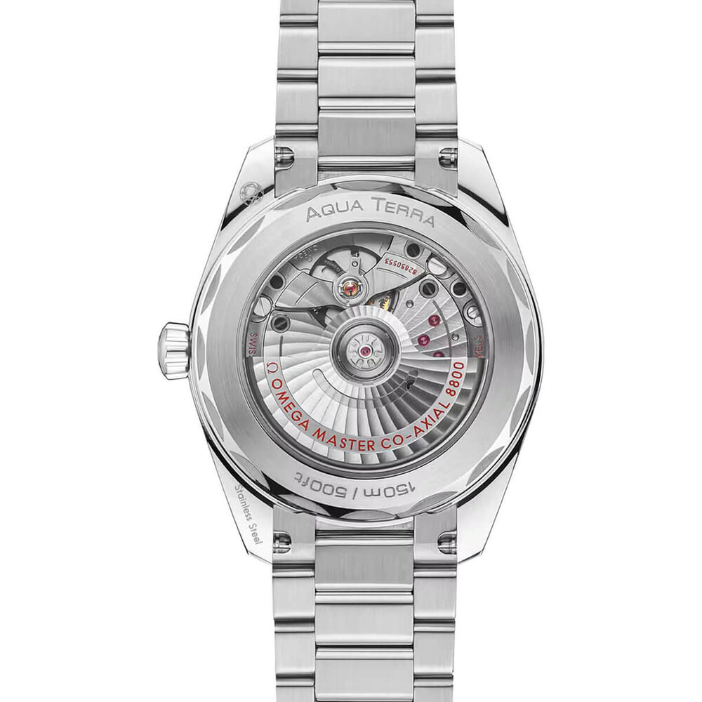 OMEGA Seamaster Aqua Terra Shades 38mm Shell Pink Dial Steel Bracelet Watch image number 3